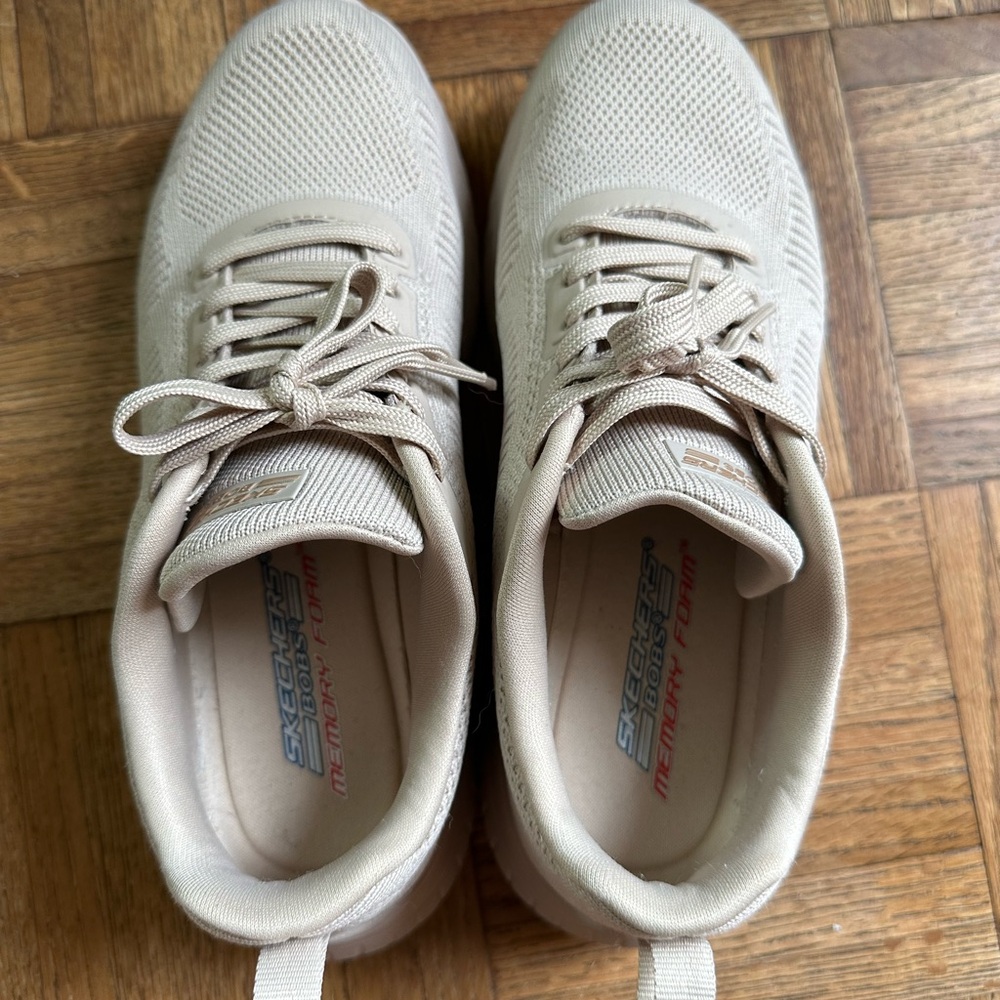 Skechers Light Beige Athletic Shoes
